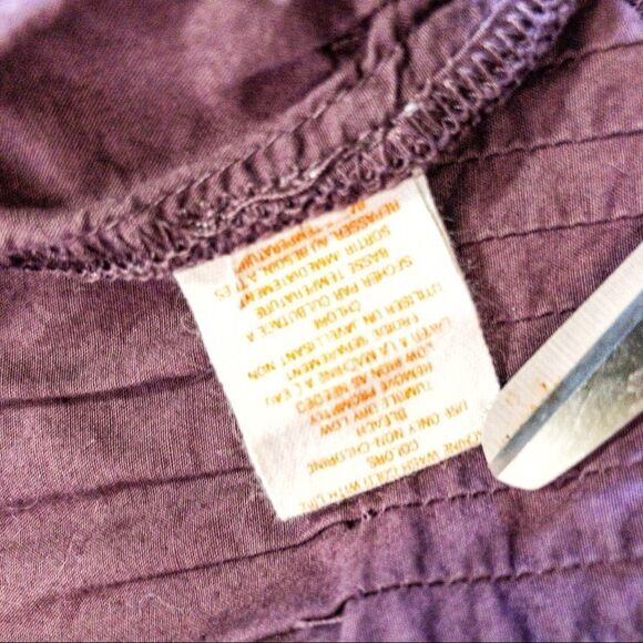 Purple Cropped Front Zip Jacket Top Sz L - Picture 11 of 11